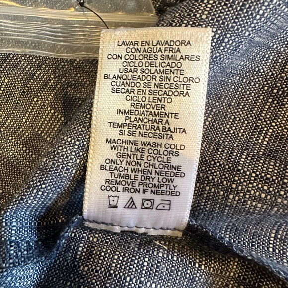 Derek Lam for Design Nation Button Front Chambray Jumper Dress Size 12 NWOT - Picture 8 of 10